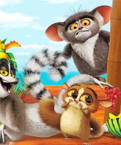 All Hail King Julien Paint By Numbers