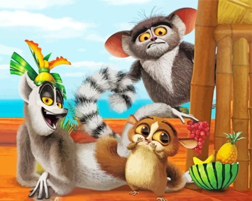 All Hail King Julien Paint By Numbers