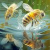 Bees Swimming Paint By Numbers