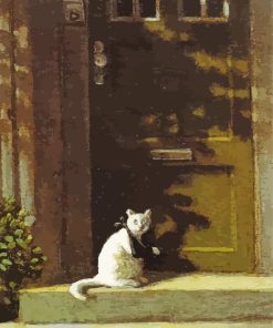 Broken Arm Cat By Michael Sowa Paint By Numbers