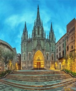 Cathedral of Barcelona Paint By Numbers
