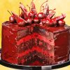 Cherry Ripe Brownie Cake Paint By Numbers