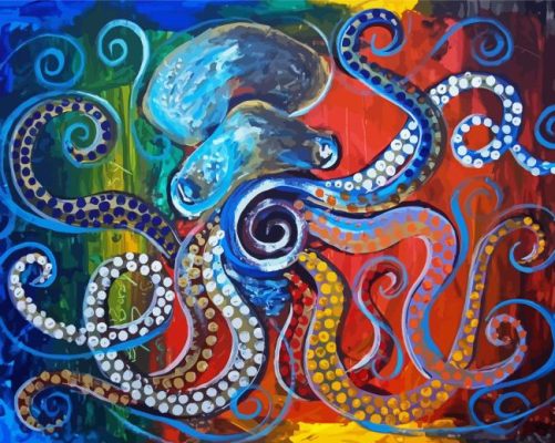 Colorful Abstract Octopus Paint By Numbers