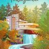Fallingwater Poster Paint By Numbers
