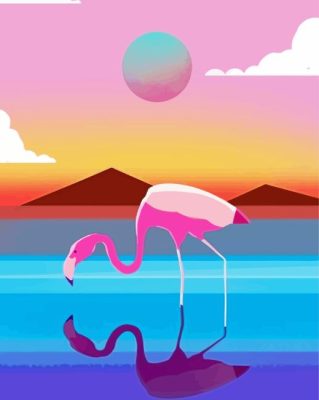 Flamingo Bird Paint By Numbers