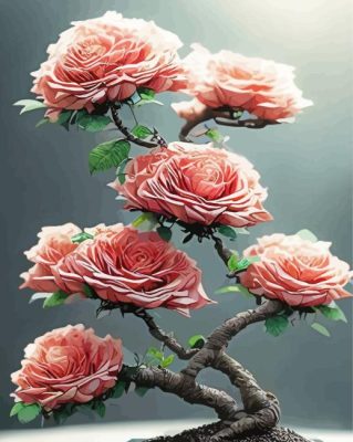 Flowers Tree Paint By Numbers