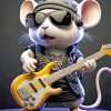 Guitarist Mouse Paint By Numbers