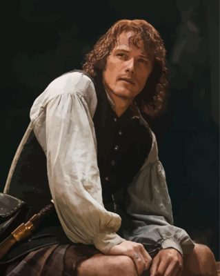 Jamie Fraser Outlander Character Paint By Numbers