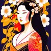 Japanese Lady Paint By Numbers
