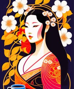 Japanese Lady Paint By Numbers