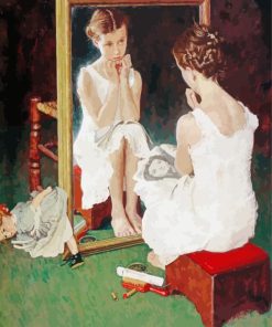 Little Lady In The Mirror Paint By Numbers