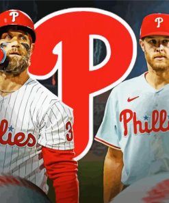 Phillies Baseball Team Paint By Numbers