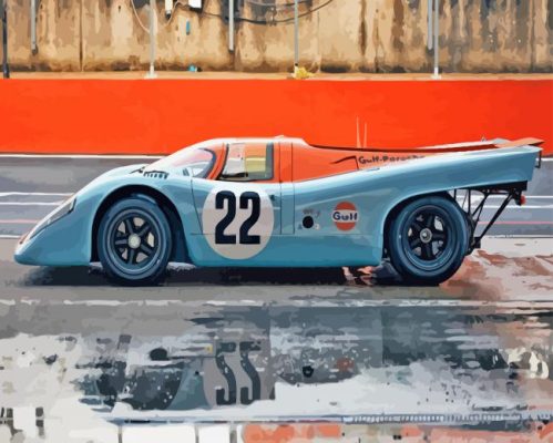 Porsche Le Mans Paint By Numbers