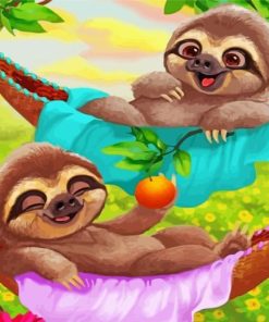 Sloths Paint By Numbers