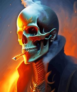 Smoke Skull Paint By Numbers
