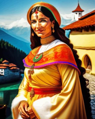 Traditional Slovenian Woman Paint By Numbers