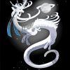 White Dragon And Moon Paint By Numbers