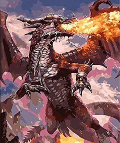 Mythical Dragon Creatures Paint By Numbers