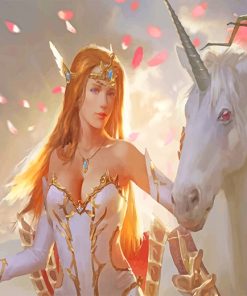Magical Angel Unicorn Paint By Numbers