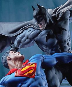 Batman and Superman Clash Paint By Numbers