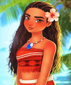Princess Moana Animation Paint By Numbers
