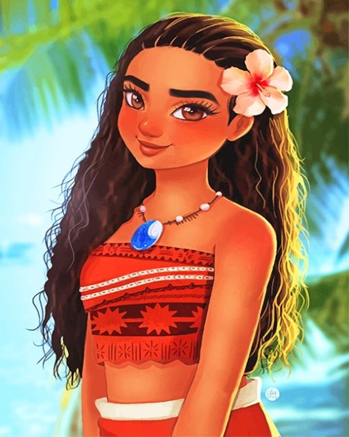 0Beautiful-Princess-moana-adult-paint-by-numbers