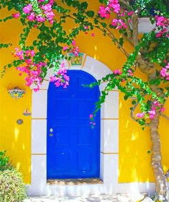 Greek Blue Door Paint By Numbers