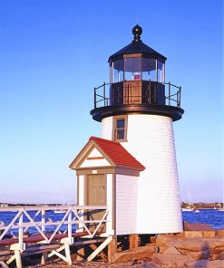 Brant Point Lighthouse Island Art Paint By Numbers