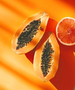 Fresh Papaya Delight Paint By Numbers