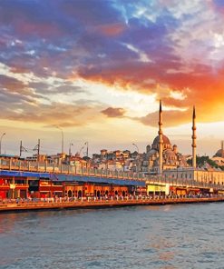 Beautiful Istanbul Cityscape Paint By Numbers