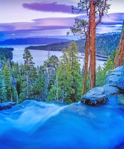 Lake Tahoe Sierra Scenery Paint By Numbers