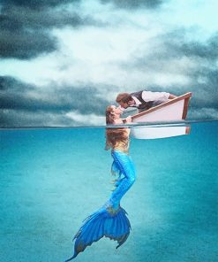 Mermaid Romance Beach Paint By Numbers