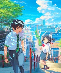 Taki and Mitsuha Your Name Paint By Numbers