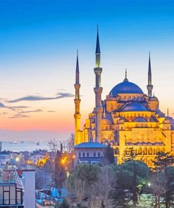 Explore Istanbul Nightscape Paint By Numbers