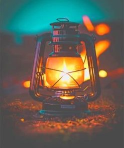 Vintage Lantern Lights Paint By Numbers