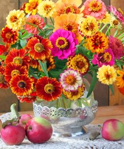 Colorful Flower Bouquet Paint By Numbers