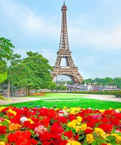 Trocadero Paris Garden Paint By Numbers