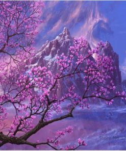 Cherry Blossom Forest Paint By Numbers