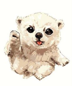 Polar Bear Illustration Paint By Numbers