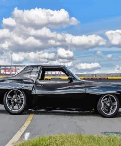 1977 Black Chevy Monte Carlo Classic Paint By Numbers