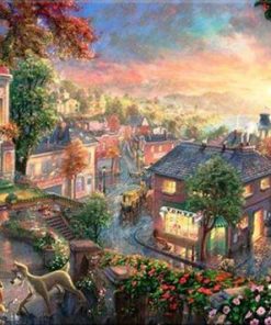 Enchanted City Landscape Paint By Numbers