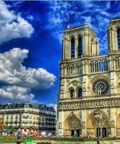Paris Blue Sky Cityscape Paint By Numbers