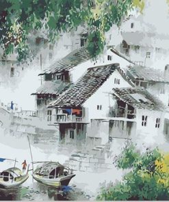 Chinese Jiang Town Journey Paint By Numbers