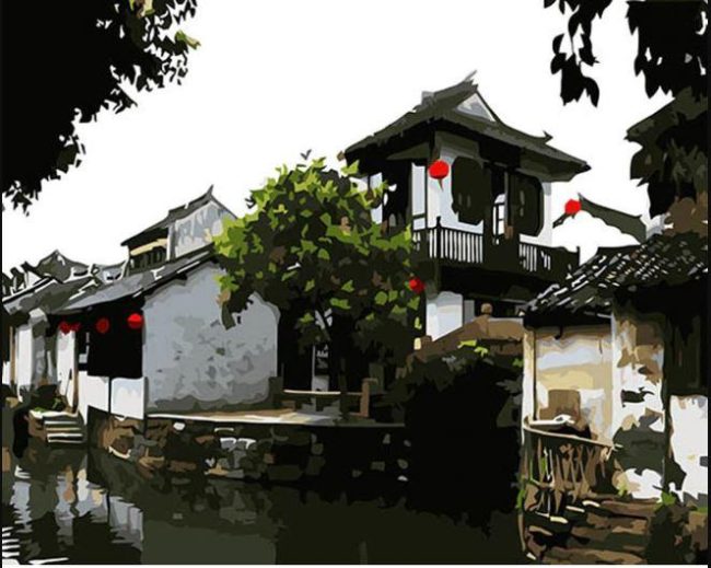 Zhouzhuang China Landscapes Paint By Numbers