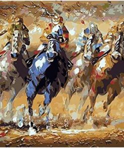 Abstract Horses Paint By Numbers