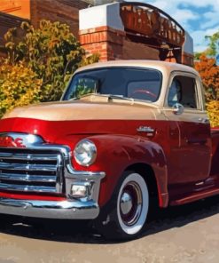Classic 54 GMC Truck Paint By Numbers