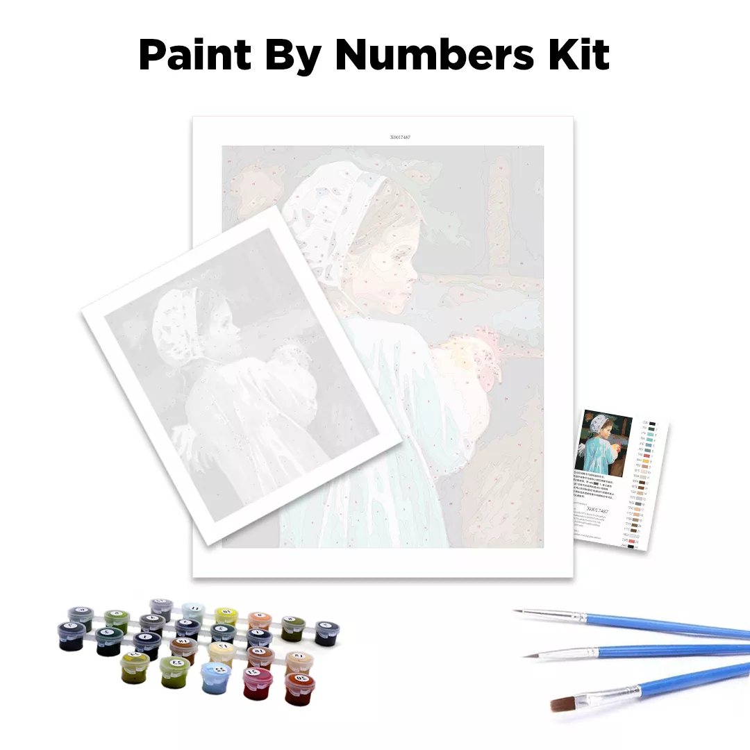 Woman Aesthetic Paint By Numbers Kit items