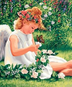 Baby Angel Garden Paint By Numbers