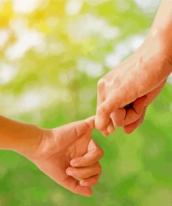 Child and Adult Hand Paint By Numbers