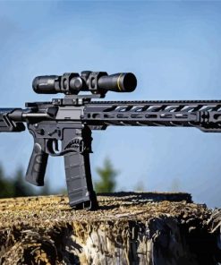AR 15 Rifle Customization Paint By Numbers